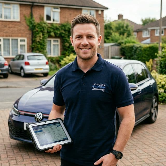 BPR Autos Surrey technician with professional diagnostic equipment